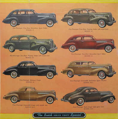 Лот из трех рекламных буклетов американской марки
Buick